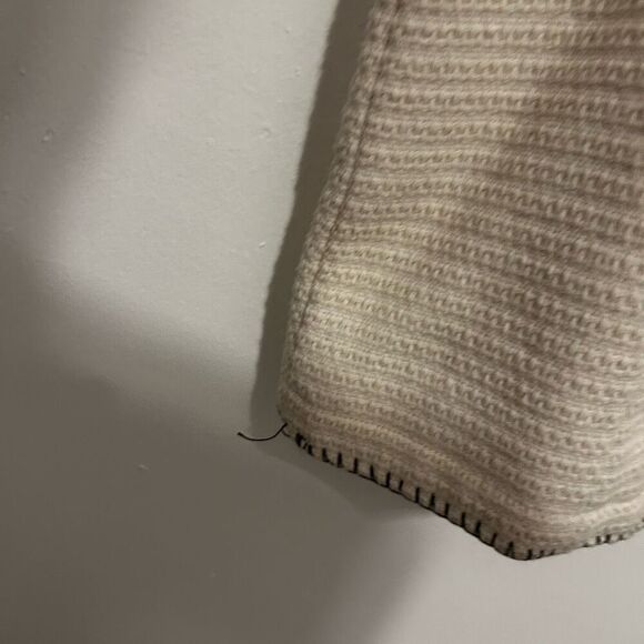 7 For All Mankind Cream Textured Sleeveless Mini Dress Size S Cutouts Classic - Picture 12 of 16